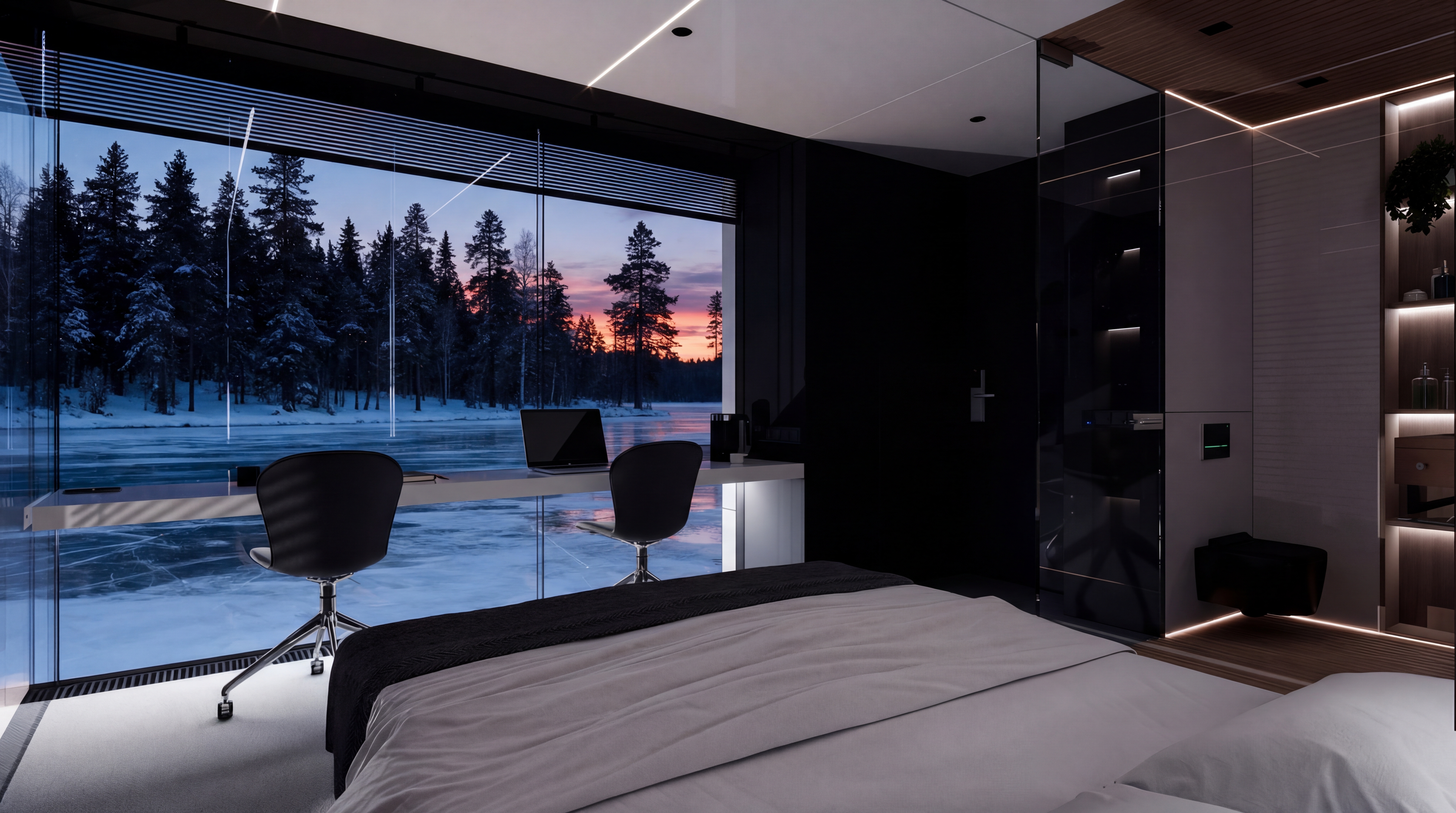 Сьют на берегу Ладожского озера зимой